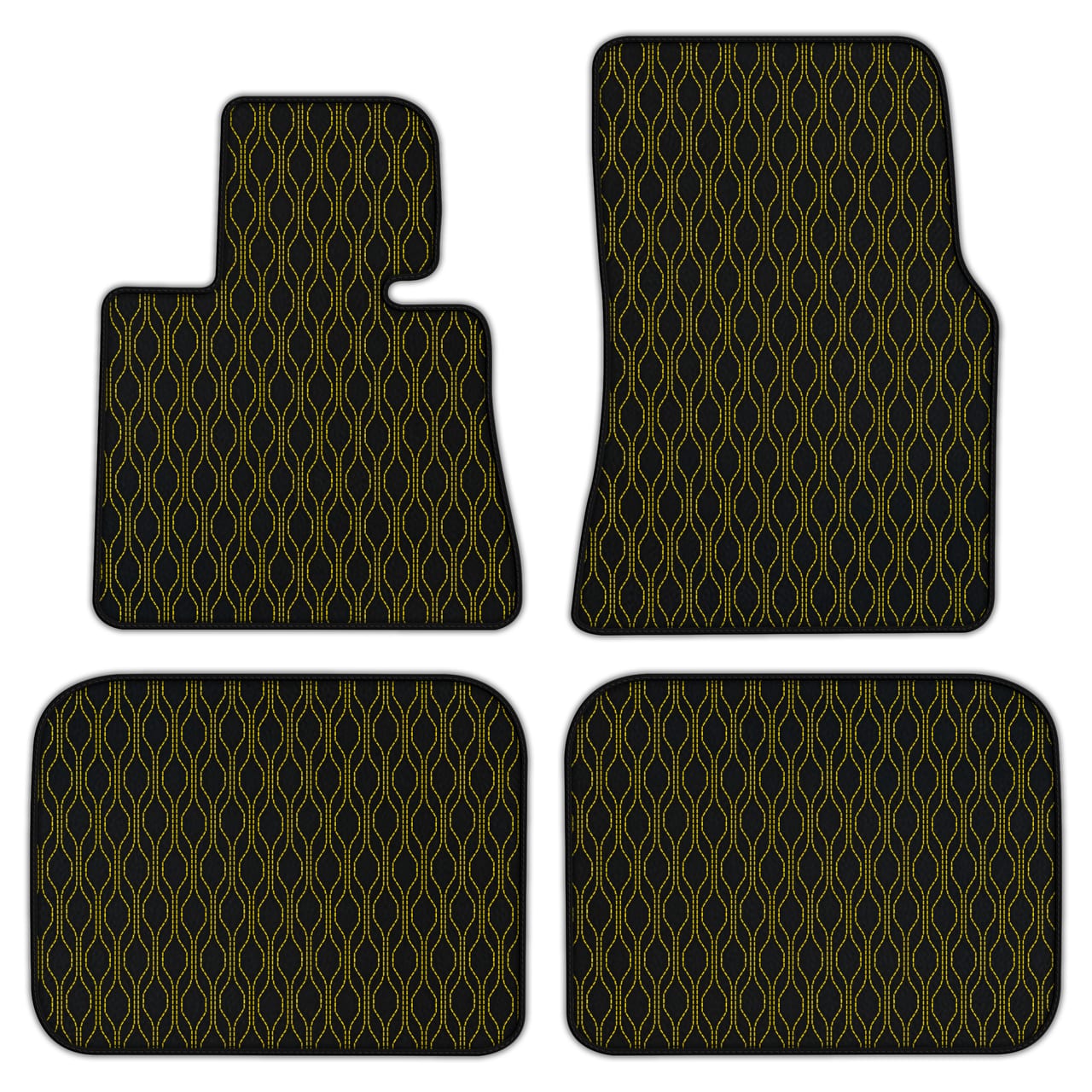 Ferrari Phantom Sedan diamond leather floor mats - custom fit, premium quality