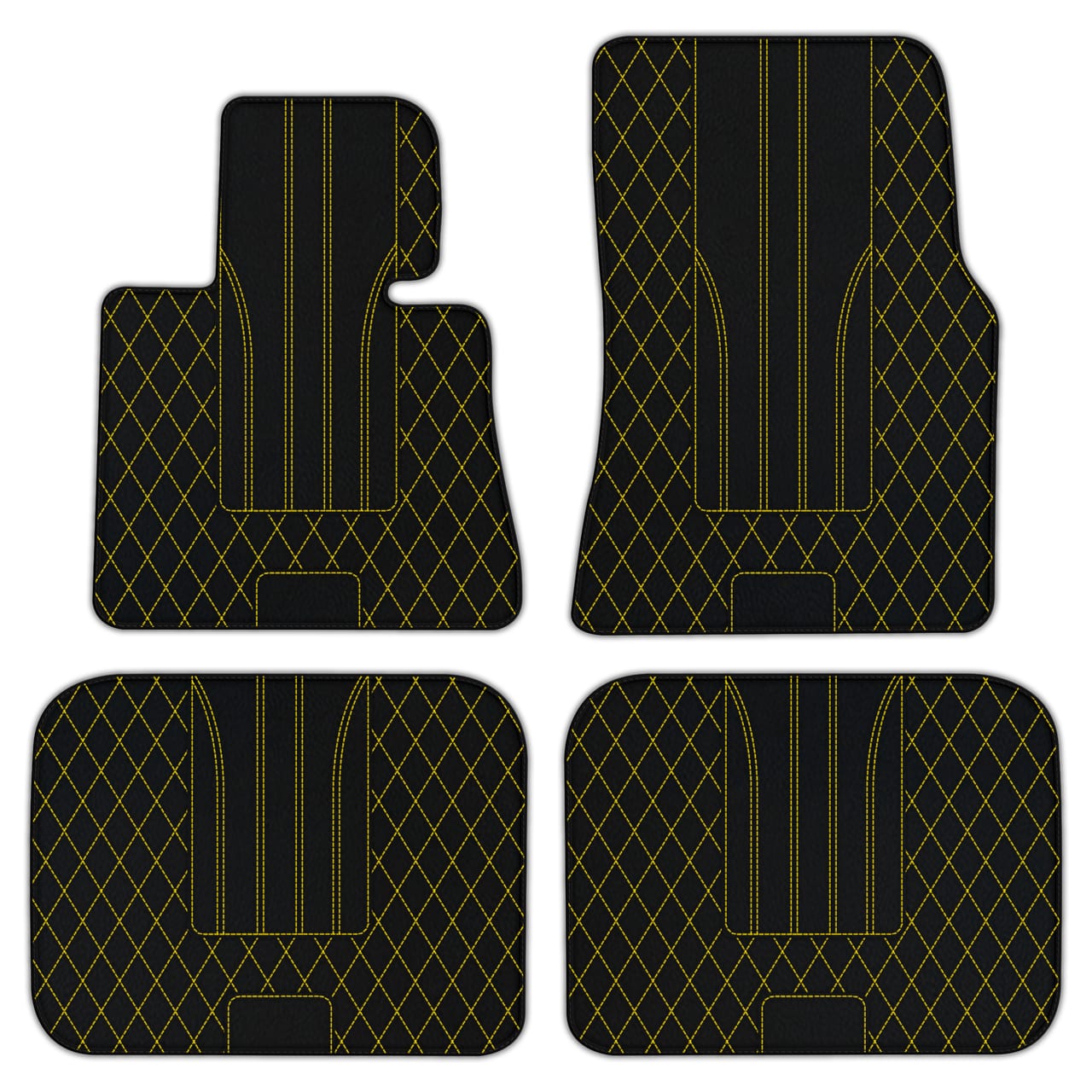 Ferrari Phantom Sedan diamond leather floor mats - custom fit, premium quality