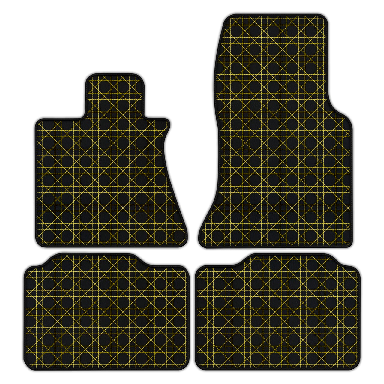 Ferrari Phantom VIII diamond leather floor mats - custom fit, premium quality