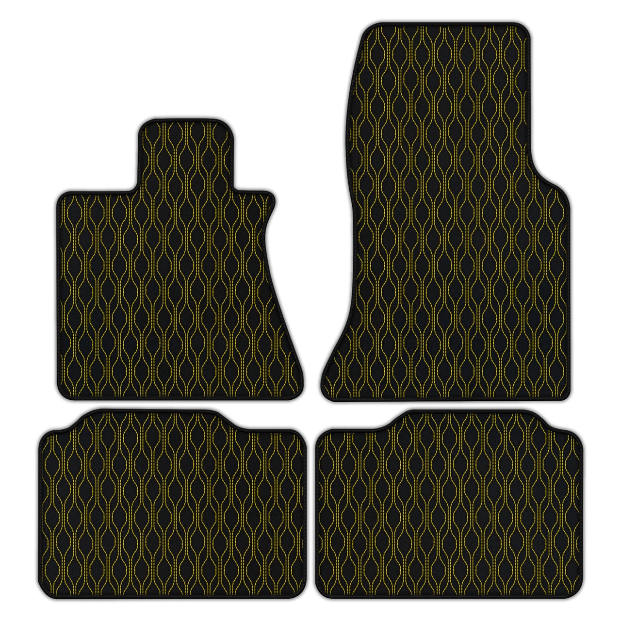 Ferrari Phantom VIII diamond leather floor mats - custom fit, premium quality