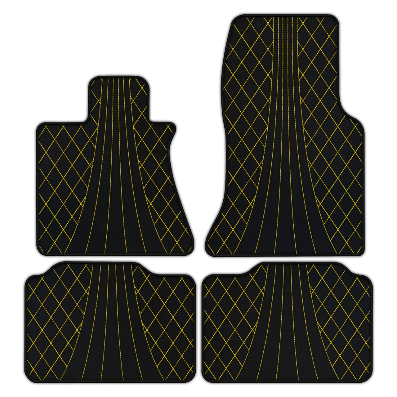 Ferrari Phantom VIII diamond leather floor mats - custom fit, premium quality