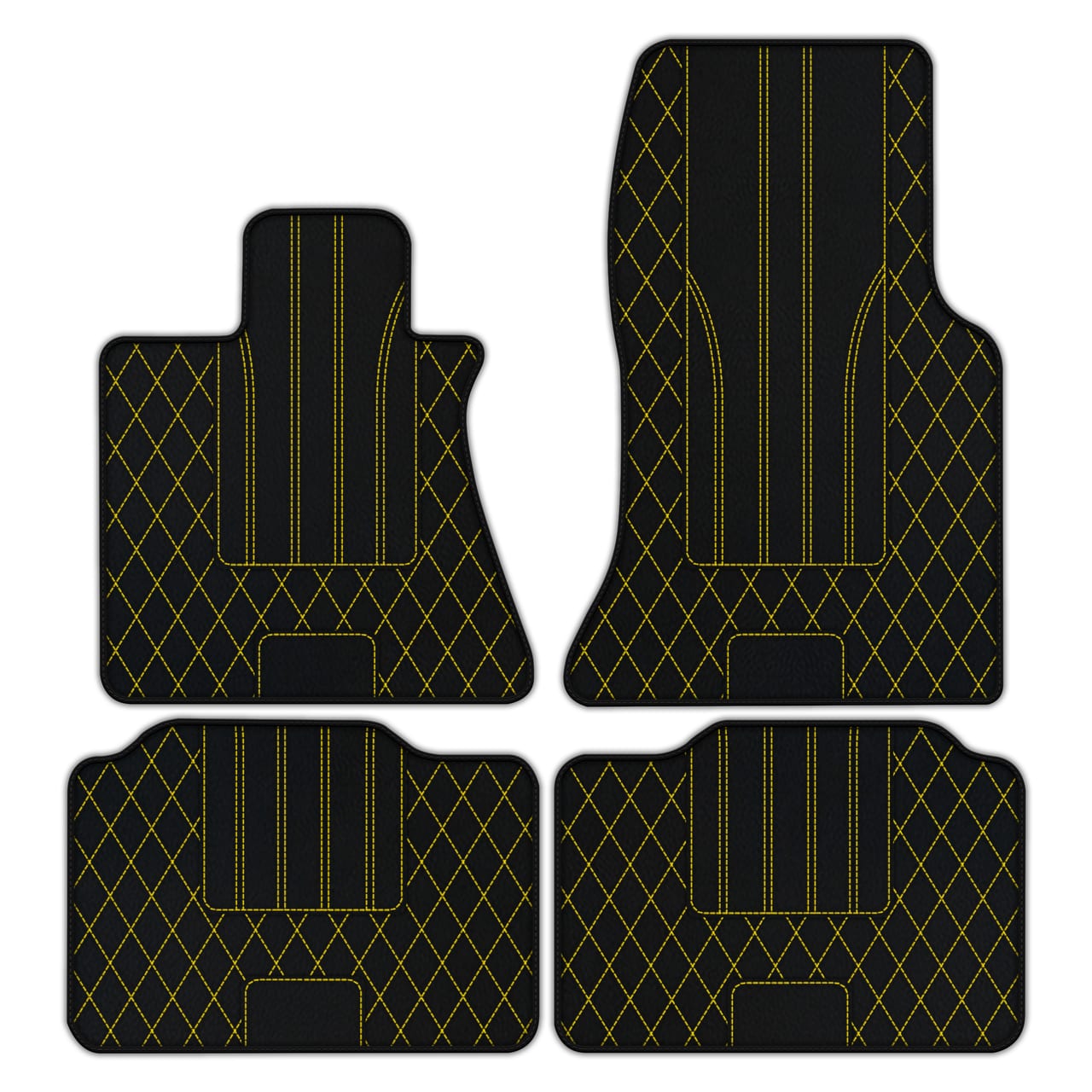 Ferrari Phantom VIII diamond leather floor mats - custom fit, premium quality