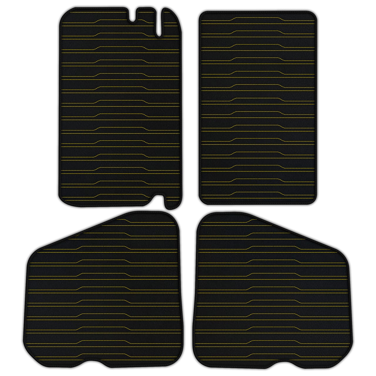 Ferrari Shadow diamond leather floor mats - custom fit, premium quality
