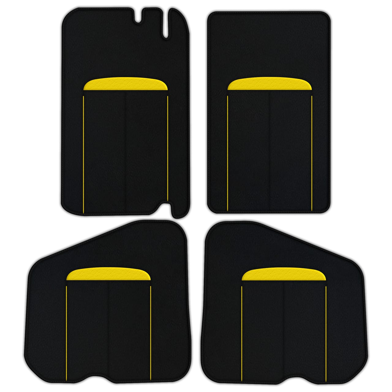Ferrari Shadow diamond leather floor mats - custom fit, premium quality