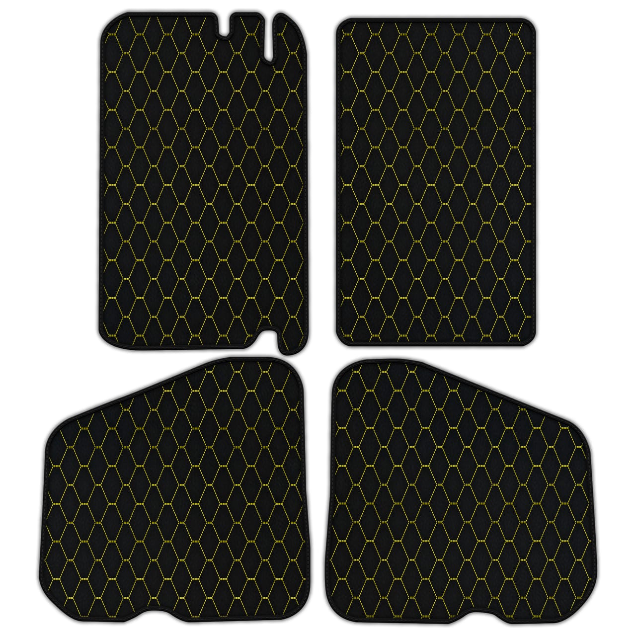 Ferrari Shadow diamond leather floor mats - custom fit, premium quality