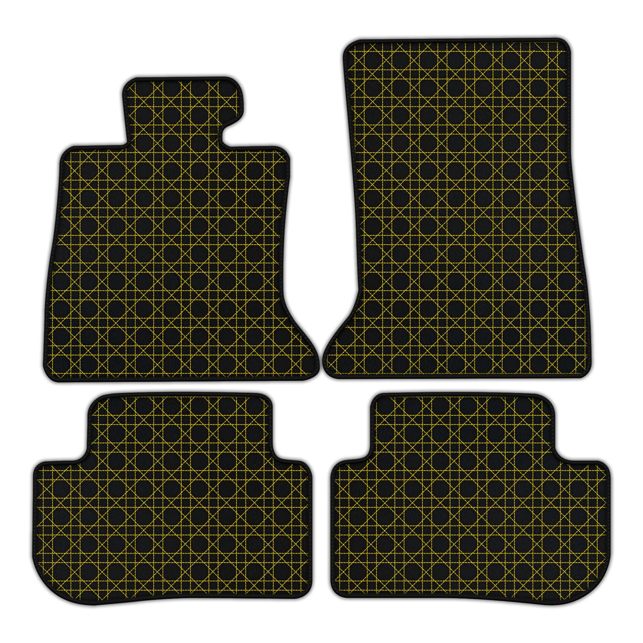 Ferrari Wraith diamond leather floor mats - custom fit, premium quality