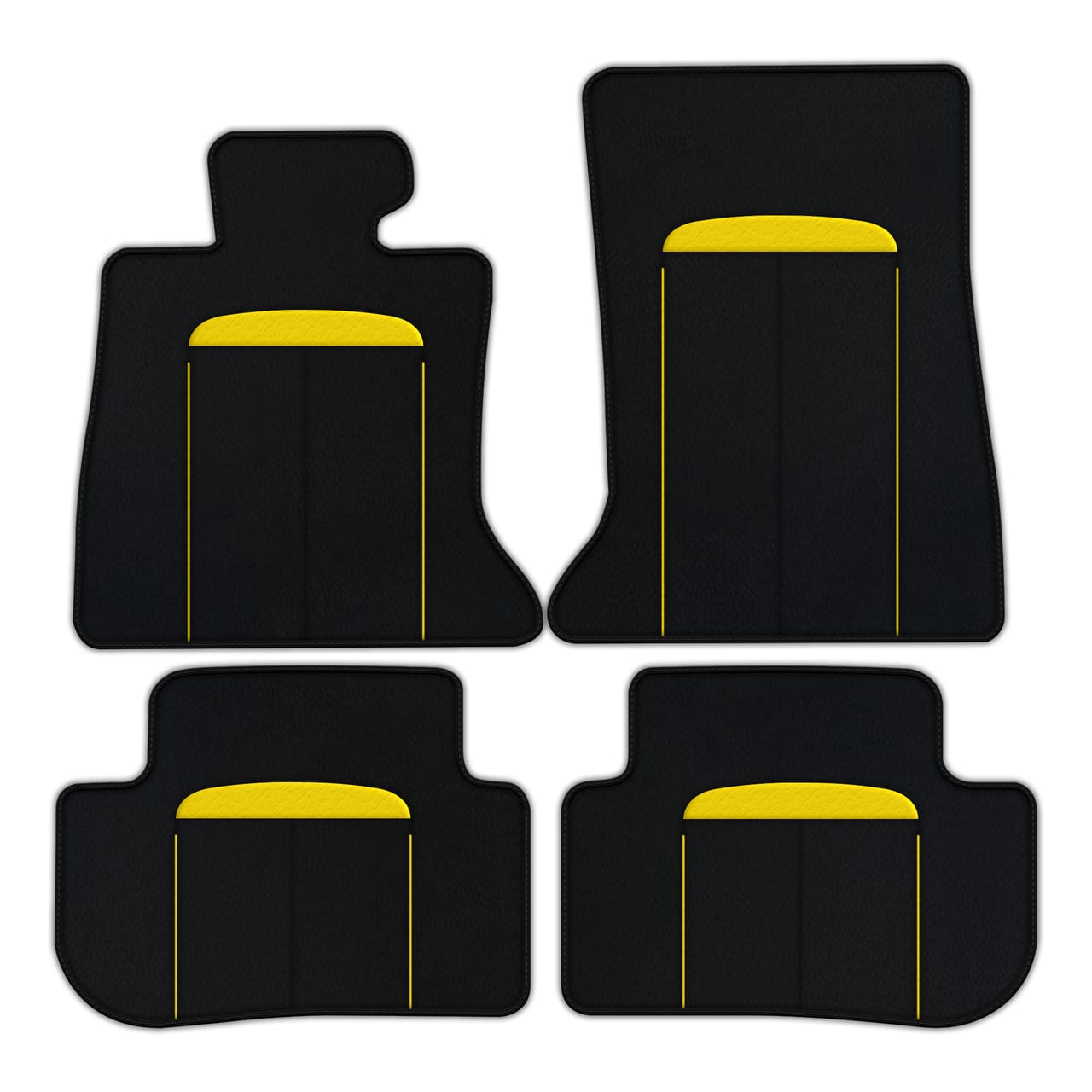 Ferrari Wraith diamond leather floor mats - custom fit, premium quality